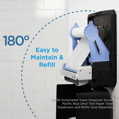 Pacific Blue Ultra Paper Towel Dispenser, Mechanical, 12.9 X 9 X 16.8, Black.
