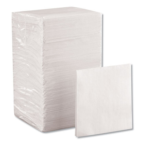 Beverage Napkins, Single-ply, 9 1/2 X 9 1/2, White, 4000/carton.