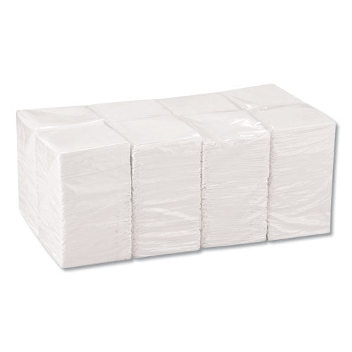 Beverage Napkins, Single-ply, 9 1/2 X 9 1/2, White, 4000/carton.