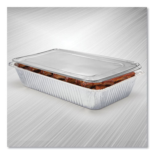 Steam Table Pan Lids, Full Curl Edge, Fits Full-size Pan, 0.62" Deep, 12.87 X 20.81, 50/carton.