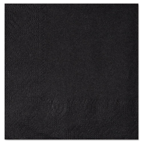 Beverage Napkins, 2-ply, 9 1/2 X 9 1/2, Black, 1000/carton.