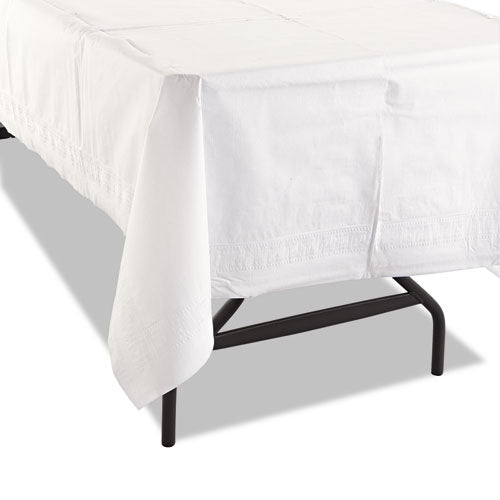 Cellutex Table Covers, Tissue/polylined, 54" X 108", White, 25/carton.