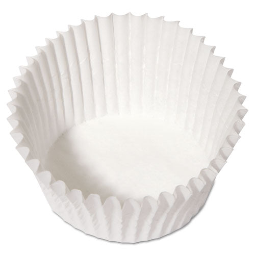 Fluted Bake Cups, 4.5 Diameter X 1.25 H, White, Paper, 500/pack, 20 Packs/carton.