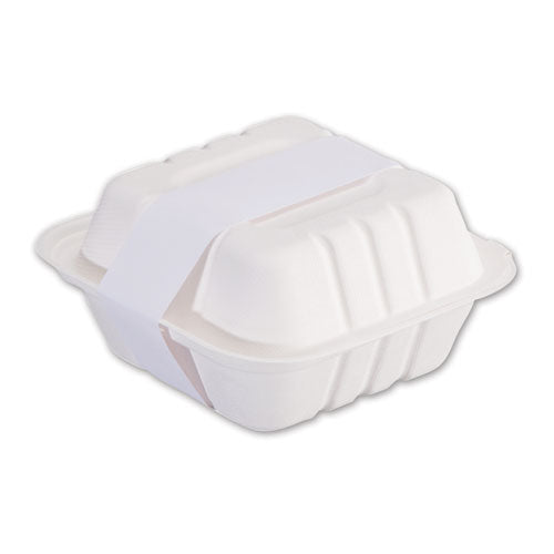 Peel And Seal Tamper Evident Food Container Bands, 1.5" X 24", White, Paper, 2,500/carton.