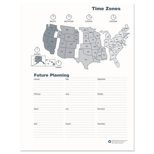 14-month Recycled Ruled Monthly Planner, 11 X 8.5, Black Cover, 14-month: Dec 2024 To Jan 2026.