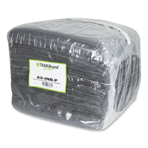 Taskbrand All Sorb Industrial Sorbent Pad, 0.24 Gal, 15 X 18, 100/carton.