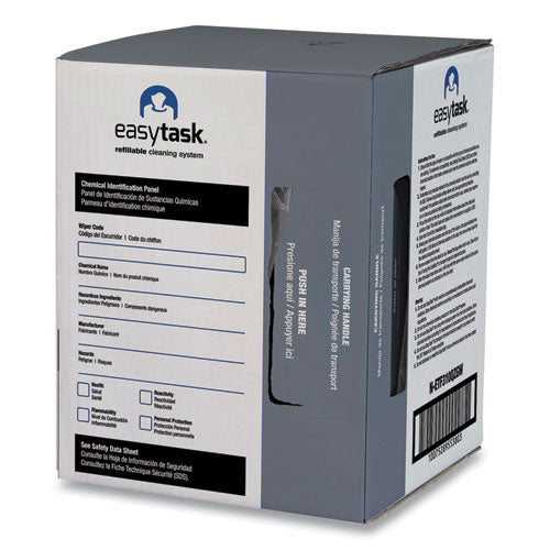 Easy Task F310 Wiper, Quarterfold, 1-ply, 10 X 13, White, Zipper Bag, 175/bag.