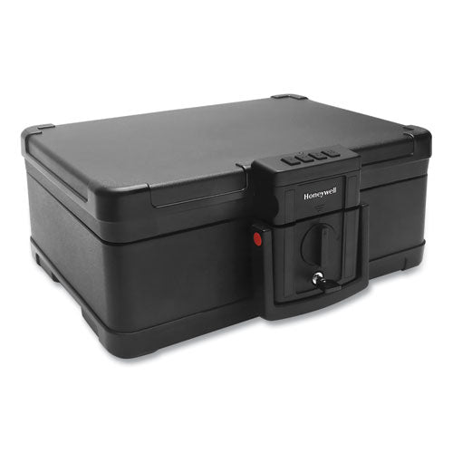 Fire And Waterproof Safe With Touchpad Lock, 15.9 X 13.1 X 6.7, 0.24 Cu Ft, Black.