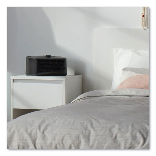 True Hepa Tabletop Air Purifier, 90 Sq Ft Room Capacity, Black.
