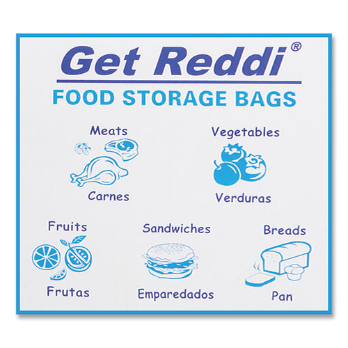 Food Bags, 2 Gal, 8" X 4" X 18", Clear, 1,000/carton.