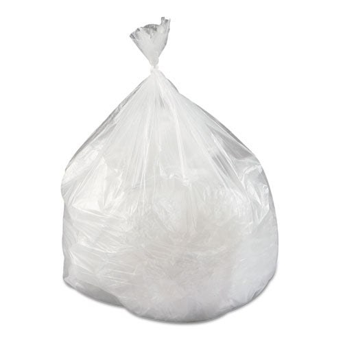 High-density Commercial Can Liner Value Pack, 16 Gal, 7 Mic, 24" X 31", Clear, Interleaved Roll, 50 Bags/roll, 20 Rolls/ct.