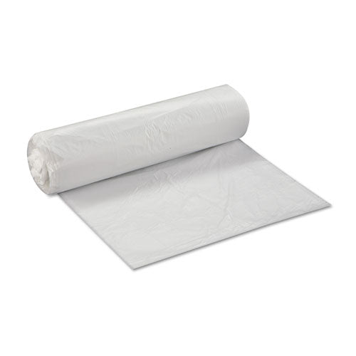 High-density Commercial Can Liner Value Pack, 33 Gal, 10 Mic, 33" X 39", Clear, Interleaved Roll, 25 Bags/roll, 20 Rolls/ct.