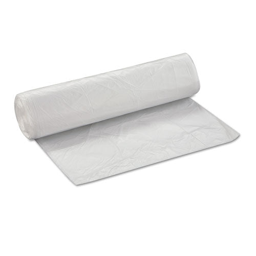 High-density Commercial Can Liner Value Pack, 45 Gal,11 Mic, 40" X 46", Clear, Interleaved Roll, 25 Bags/roll, 10 Rolls/ct