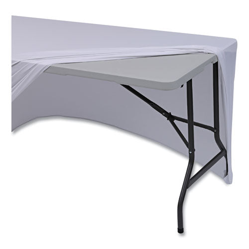 Igear Fabric Table Cover, Polyester, 30 X 72, White.