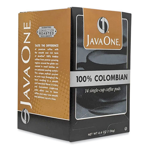 Coffee Pods, Colombian Supremo, Single Cup, 14/box.