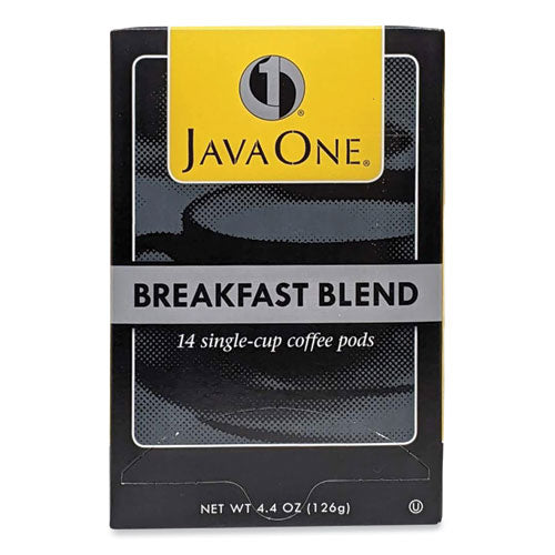 Coffee Pods, Breakfast Blend, Single Cup, 14/box.