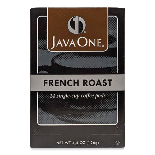 Coffee Pods, French Roast, Single Cup, 14/box.