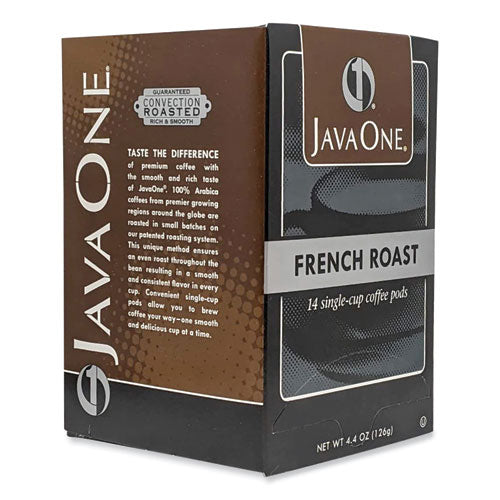 Coffee Pods, French Roast, Single Cup, 14/box.