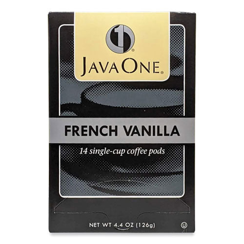 Coffee Pods, French Vanilla, Single Cup, 14/box.