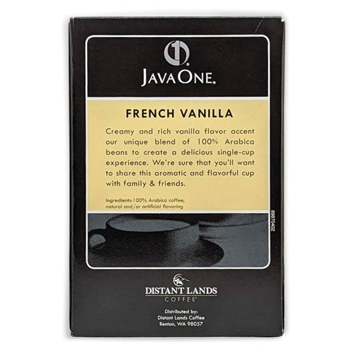 Coffee Pods, French Vanilla, Single Cup, 14/box.