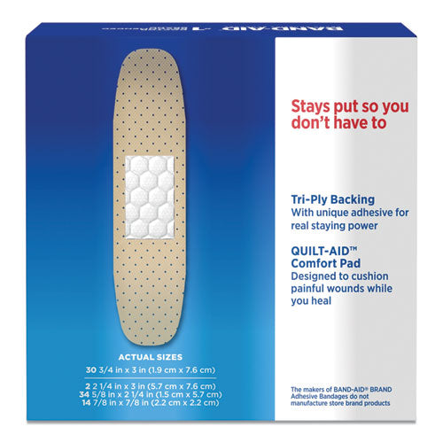 Tru-stay Sheer Strips Adhesive Bandages, Assorted, 80/box.