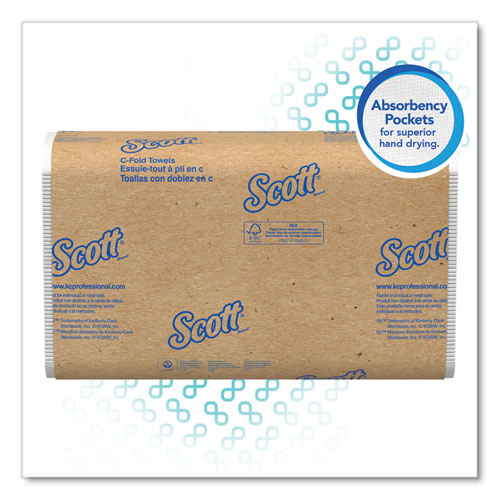 Essential C-fold Towels For Business, Absorbency Pockets,1-ply, 10.13 X 13.15, White, 200/pack, 12 Packs/carton