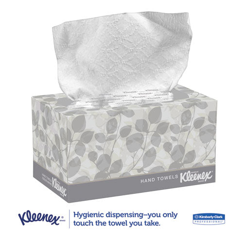 Hand Towels, Pop-up Box, Cloth, 1-ply, 9 X 10.5, Unscented, White, 120/box, 18 Boxes/carton.