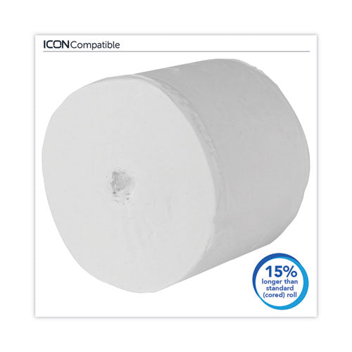 Essential Extra Soft Coreless Standard Roll Bath Tissue, Septic Safe, 2-ply, White, 800 Sheets/roll, 36 Rolls/carton.