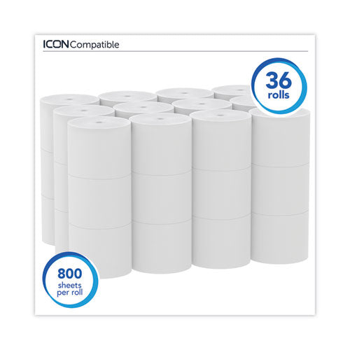 Essential Extra Soft Coreless Standard Roll Bath Tissue, Septic Safe, 2-ply, White, 800 Sheets/roll, 36 Rolls/carton.