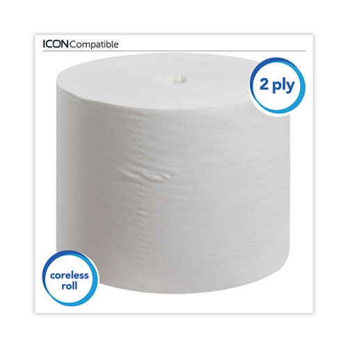 Essential Extra Soft Coreless Standard Roll Bath Tissue, Septic Safe, 2-ply, White, 800 Sheets/roll, 36 Rolls/carton.