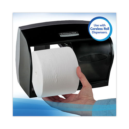 Essential Extra Soft Coreless Standard Roll Bath Tissue, Septic Safe, 2-ply, White, 800 Sheets/roll, 36 Rolls/carton.