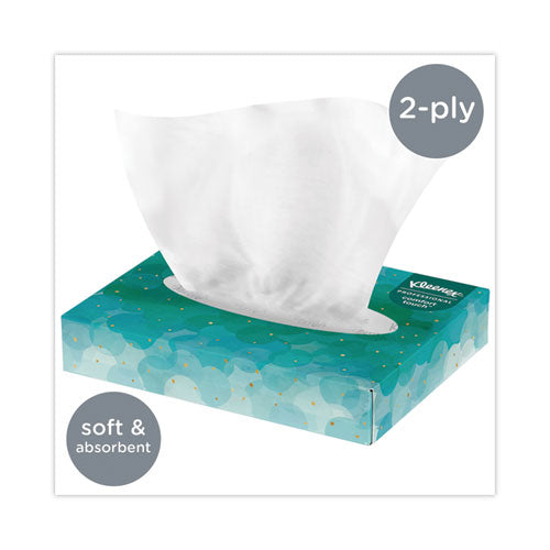 White Facial Tissue Junior Pack, 2-ply, 48 Sheets/box, 64 Boxes/carton.