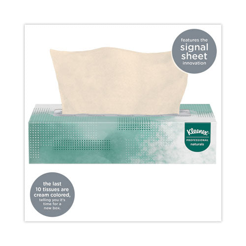 Naturals Facial Tissue For Business, Flat Box, 2-ply, White, 125 Sheets/box, 48 Boxes/carton.