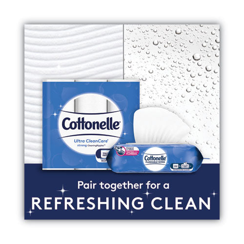 Fresh Care Flushable Cleansing Cloths, 1-ply, 3.73 X 5.5, White, 84/pack, 8 Packs/carton.