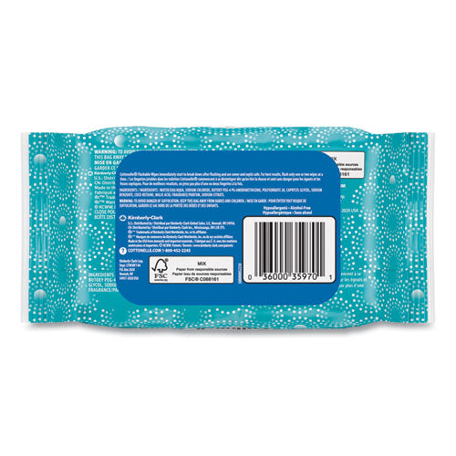 Fresh Care Flushable Cleansing Cloths, 1-ply, 3.73 X 5.5, White, 84/pack, 8 Packs/carton.