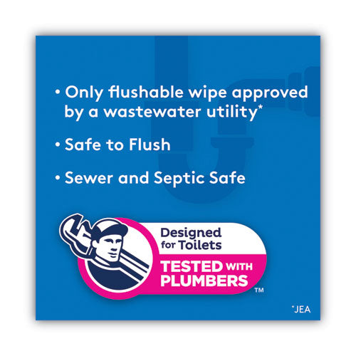 Fresh Care Flushable Cleansing Cloths, 1-ply, 3.73 X 5.5, White, 84/pack.