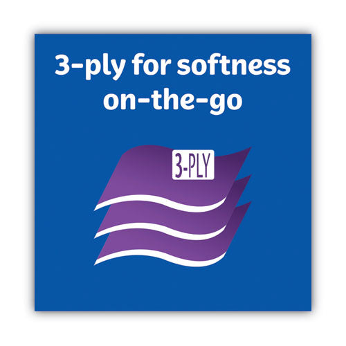 On The Go Packs Facial Tissues, 3-ply, White, 10 Sheets/pouch, 8 Pouches/pack.