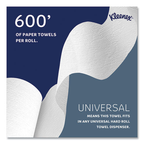 Hard Roll Paper Towels With Premium Absorbency Pockets, 1-ply, 8" X 600 Ft, 1.75" Core, White, 6 Rolls/carton.