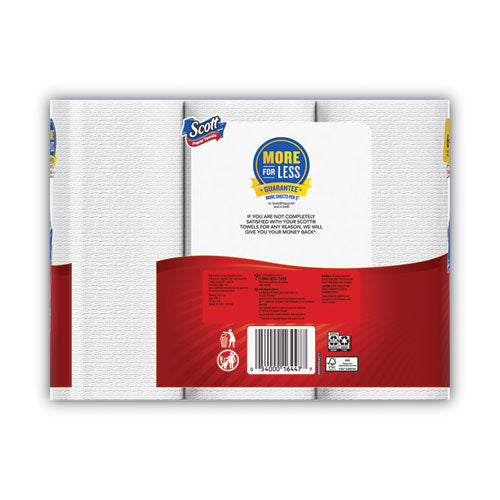 Choose-a-size Mega Kitchen Roll Paper Towels, 1-ply, 100/roll, 6 Rolls/pack, 4 Packs/carton.