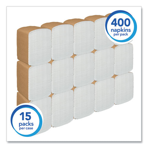 Full-fold Dispenser Napkins, 1-ply, 12 X 17, White, 400/pack, 15 Packs/carton.