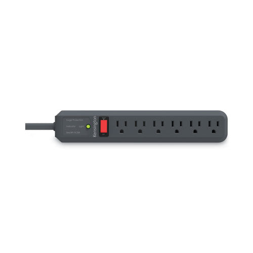 Guardian Surge Protector, 6 Ac Outlets, 15 Ft Cord, 540 J, Gray.