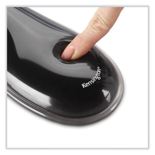 Duo Gel Wave Mouse Pad With Wrist Rest, 9.37 X 13, Red.