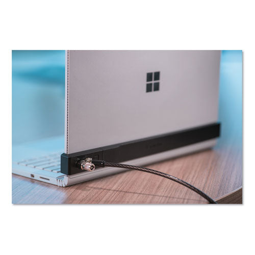 Locking Bracket For 13.5" Surface Book With Microsaver 2.0 Keyed Lock.