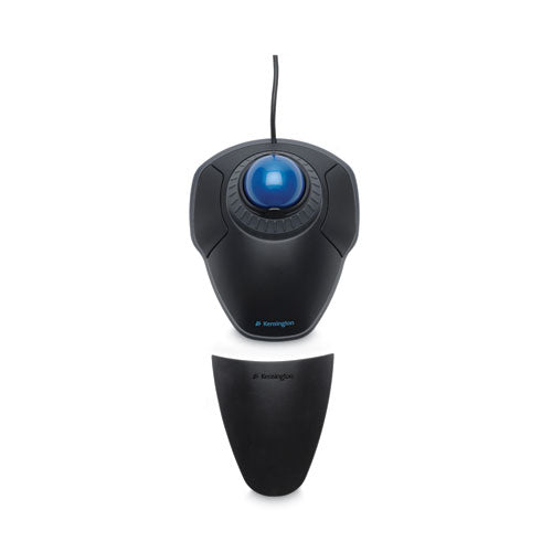 Orbit Trackball With Scroll Ring, Usb 2.0, Left/right Hand Use, Black/blue.