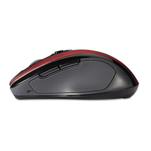 Pro Fit Mid-size Wireless Mouse, 2.4 Ghz Frequency/30 Ft Wireless Range, Right Hand Use, Ruby Red.