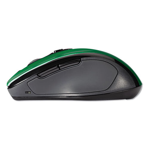 Pro Fit Mid-size Wireless Mouse,2.4 Ghz Frequency/30 Ft Wireless Range, Right Hand Use, Emerald Green