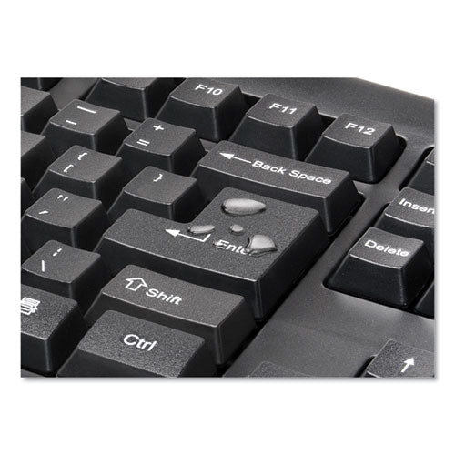 Keyboard For Life Wireless Desktop Set, 2.4 Ghz Frequency/30 Ft Wireless Range, Black.