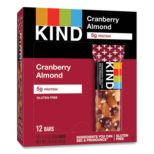 Plus Nutrition Boost Bar, Cranberry Almond And Antioxidants, 1.4 Oz, 12/box.