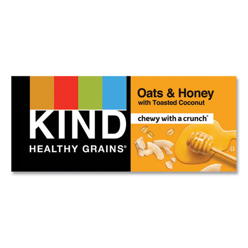 Healthy Grains Bar, Oats And Honey With Toasted Coconut, 1.2 Oz, 12/box.