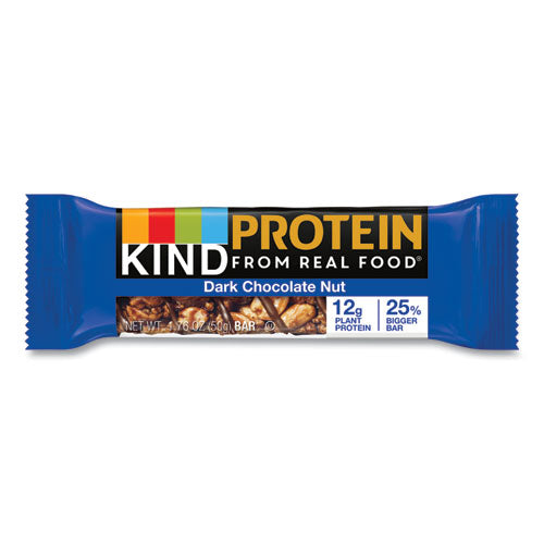 Protein Bars, Double Dark Chocolate, 1.76 Oz, 12/pack.